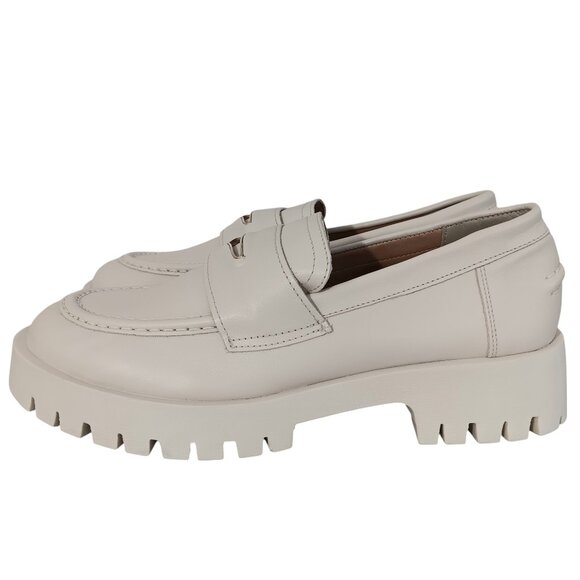 NEW Steve Madden Womens Lawrence Slip On Leather Loafers Chunky Heel Size 11M - Picture 2 of 7